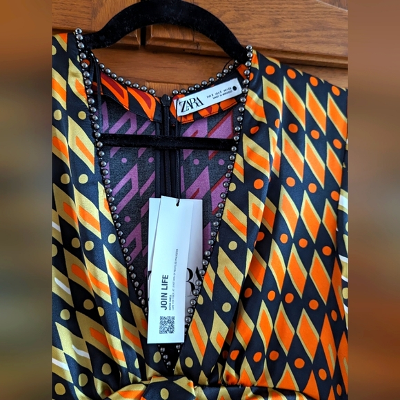 NWT Zara Printed Short Dress - Picture 3 of 7